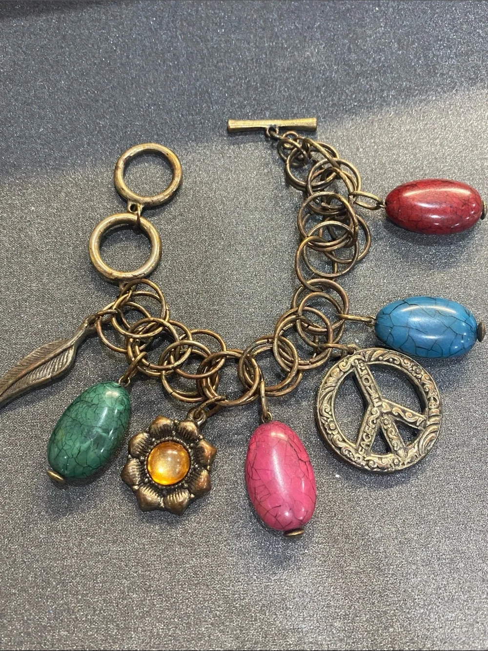 Vintage Charm Bracelet 7 inch